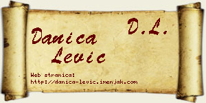 Danica Lević vizit kartica